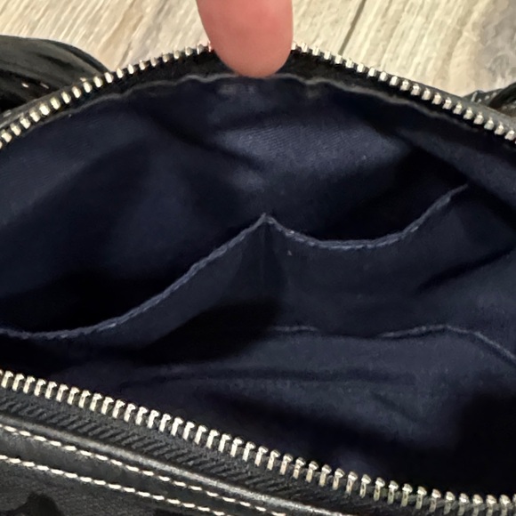 COACH Y2K 2000’s East West 9363 Shoulder Bag Leather Canvas Black Signature - Picture 14 of 15